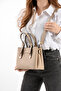 Sanmorris Women's Faux Leather Shoulder Bag and Combination Wallet Set - 4