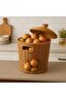3-Piece Covered Rattan Conical Multi-Purpose Potato-Onion Basket - 4