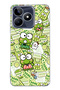 Realme C53 Compatible Cute Frog Pattern Transparent Phone Case