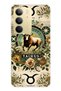 Realme C75 Compatible Taurus Patterned Transparent Phone Case
