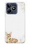 Realme C53 Compatible Transparent Phone Case with Fawn Pattern