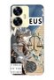 Realme C55 Compatible Zeus Patterned Transparent Phone Case