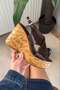 Women's Forge Brown Ruga 10 cm Padded Written Cork Sole Shoes & Sandals