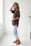 Women's Crew Neck Short Sleeve Modal Tunic - 3