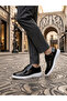 Ba0003 Black Covered Toe Lace-Up Patent Leather White Sole Men's Oxford Shoes - 4