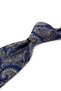 Sanpaolo Style Shawl Pattern Italian Navy Blue Silk Tie Ik2354 - 4