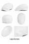 White Men's Cap Hat – 100% Linen Summer Wear |   British Style (Peaky Blinders) |   Flat Cap M-L - 3
