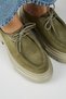 Carmela Women's Leather Genuine Leather Lace-Up Sabo Khaki Slippers - 3