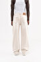 Men's Effect Washed Baggy Jean Trousers Stone - 3