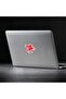 Flying Red Pegasus Horse Sticker - 2