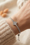 Women's Zircon Stone Flower Model Adjustable Bracelet