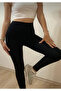 High Waist Flexible Tummy Control Long Sports and Casual Leggings Black - 3