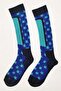 Gogg Knee-High Towel Sole Star Pattern Set of 2 Children's Ski Socks - 4
