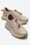 Solire Women's Genuine Leather Sports Shoes Beige
