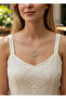 Steel silver stone crescent star necklace - 25ctr431