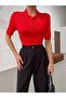 Polo Neck Short Sleeve Knitwear