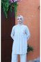 Wonderful Special Design Linen Set with Sequin Front and Embroidery Detail on the Back, Made of 100% Cotton. - 6