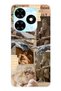 حافظة هاتف شفافة بنمط كولاج منحوت من عصر النهضة متوافقة مع هاتف Tecno Spark 20 / 20C