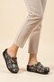 Patterned Leather Sabo Slippers Orthopedic Hospital Doctor Nurse Chef Slippers