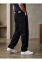 Men's Black Baggy Jean Denim Trousers Wide Cut Loose Leg Casual - 5
