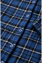 Checkered Lumberjack Dress with Elastic Sleeves 2248-02 Cobalt Blue - 5