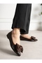 Albur Brown Bowknot Women's Ballerinas - 4