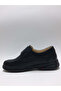 Genuine Leather Black Velcro Orthopedic Lightweight Comfortable Anatomical Diabetic Men's Shoes - 3