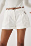 Ss6154 Belted Shorts with Pocket Detail - 6
