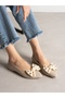 Vinod Cream Bowknot Women's Ballerinas - 4