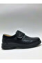 Genuine Leather Black Velcro Orthopedic Lightweight Comfortable Anatomical Diabetic Men's Shoes