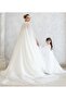Adult+Kids White Kaftan Bindallı Cape over Dress - 5