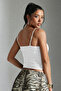 Lace Collar Detailed Strappy Degaje Blouse - 4