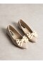 Vinod Cream Bowknot Women's Ballerinas - 3