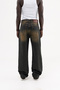 Men's Effected Velvet Baggy Jean Trousers Sunburn Wash - 3
