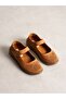 Mari̇o Taba Genuine Leather Women's Ballerinas - 4