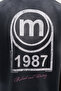 Men's m Logo Printed Washable Oversize T-Shirt Black - 8
