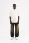 Men's Effected Velvet Baggy Jean Trousers Sunburn Wash - 5