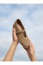Genuine Leather Patent Leather Banded Women's Ballerinas - 3
