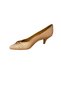 Genuine Leather Metal Detailed Heeled Shoes - 5