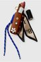 Luxury Leather & Metal Accessory Lipstick Case Bag Charm – Premium Keychain Women's Bag Accessory