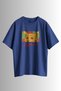 Pikachu Pikasso Printed Unisex Oversize 24/1 100% Cotton T-Shirt