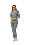 Gray Technical Services Uniform Positive Lycra Scrubs Set (Compliant with New Regulations – Neutral Gray) - 2