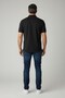 Metropolitan 6505 Black Men's Polo Collar Short Sleeve T-Shirt - 3