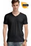 Super Soft Modal Lycra Short Sleeve V-Neck Men's Undershirt T-Shirt Ozt1-1007 - 2