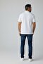 Metropoli̇tan 6505 White Men's Polo Collar Short Sleeve T-Shirt - 8