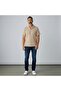 Metropolitan 26108 Beige Men's Short Sleeve Shirt - 2