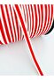 10-Meter-Wide 1-Centimeter Red and White Ribbon, Strip, Binding, Seam Cover, Decorative Packaging Strip - 3
