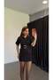 Safariy Large Gold Buckle Dress Navy Blue