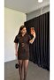 Safariy Large Gold Buckle Dress Brown - 3