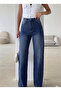 Women's Stone Detailed Palazzo Stylish Trousers - 2